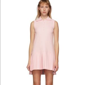 sleeveless pink tennis dress